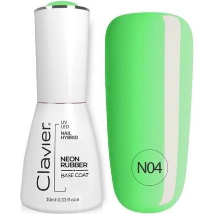 Clavier, Nagellack, Luxury Nail Neon Rubber Base N04 10Ml