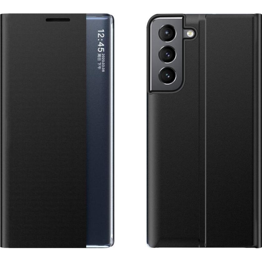 Hurtel Neue Sleep Case Hülle für Samsung Galaxy S23+ Hülle mit Klappständer schwarz (Samsung Galaxy S23+), Smartphone Hü...