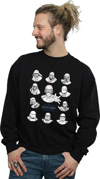 Immagine prodotto Star Wars First Order Character Line Up Mono Felpa Uomo (S)
