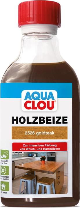 Actual product image Clou Aqua wood stain B13 (Golden steak, 0.25 l)