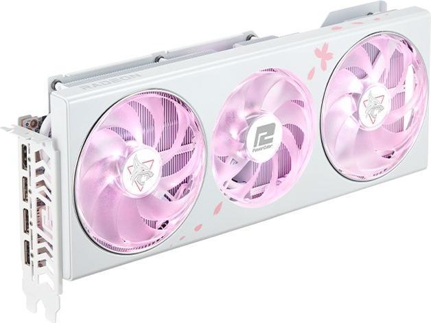 Produktbild Powercolor Radeon RX 7800 XT Hellhound Sakura White OC (16 GB)