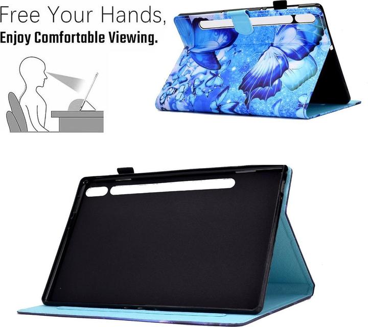 Produktbild König Design Schutz Tablet Hülle für Samsung Galaxy Tab S8 Case Cover Tasche Bumper Wallet (Galaxy Tab S8)