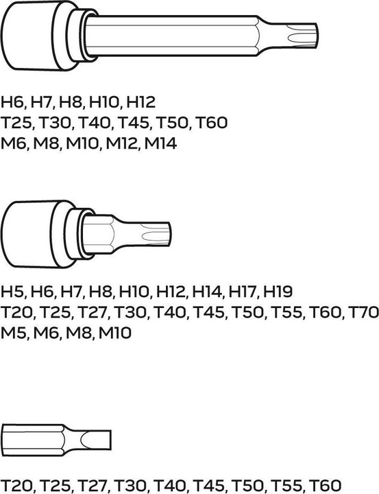Actual product image Neo Tools Nozzle set Neo Torx 49 pcs - 08-713