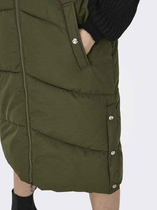 Actual product image Only Round neck waistcoat quilted coat