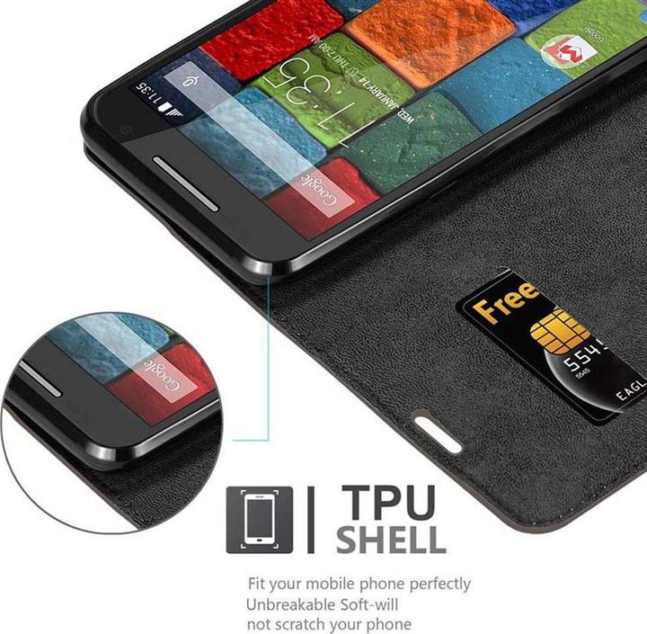 Productafbeelding Cadorabo Boek Onzichtbare Magneethoes (Motorola Moto X2)