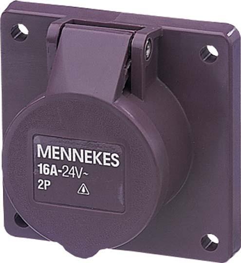 Actual product image Mennekes MEN 1657 Surface-mounted socket outlet 16A 3p 20-25V