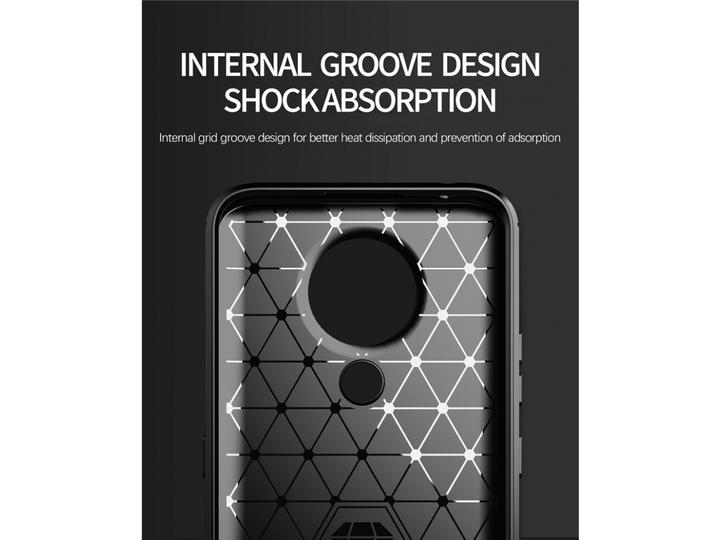 Image du produit Screenguard Étui Nokia 3.4 Carbon Brushed Soft TPU (Nokia 3.4)