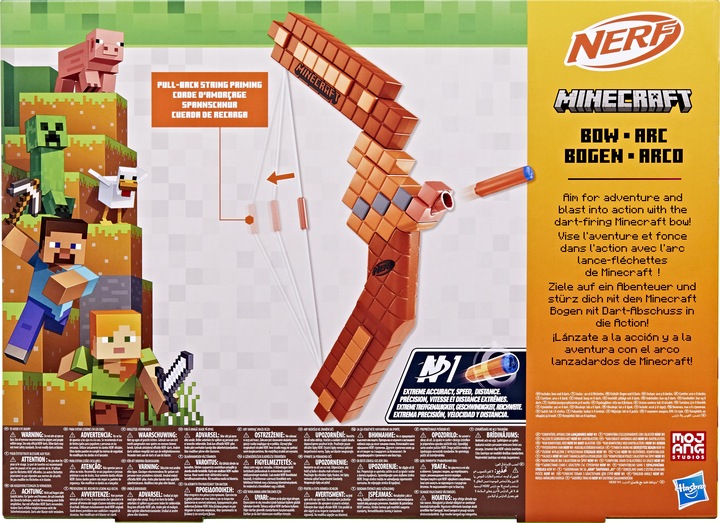 Actual product image Nerf Minecraft Bow