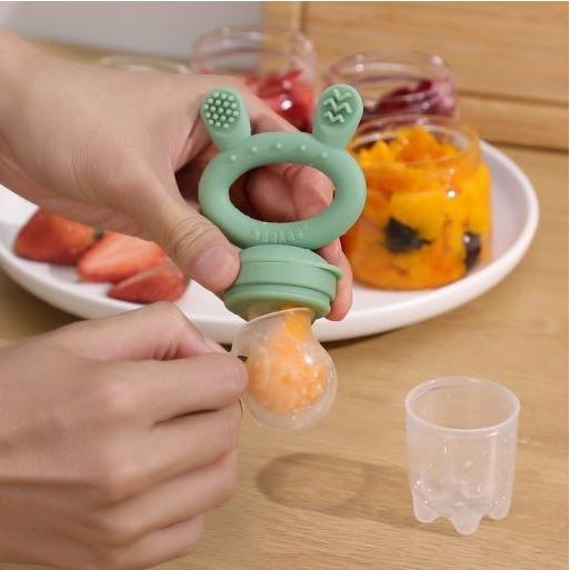 Actual product image Haakaa Fruit teat and freezer sleeve set - lavender