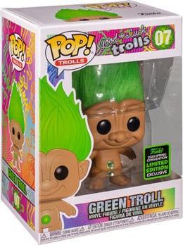Image du produit Funko Pop ECCC 2020 Good Luck Trolls Green Troll Doll Edition Limitée