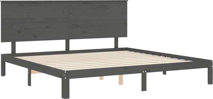 Immagine prodotto vidaXL Massivholzbett mit Kopfteil Weiss 5FT King Size (150 x 200 cm)