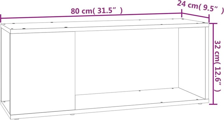 Actual product image VidaXL Aitana (80 x 24 x 32 cm)