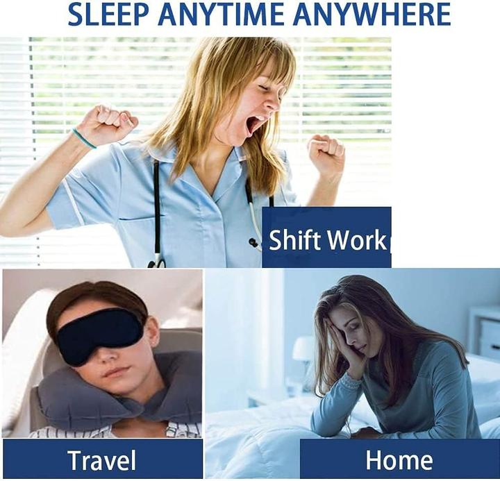 Actual product image Swissdetector 3D sleep mask - pressure-free - ultra-soft - adjustable (Sleeping mask)