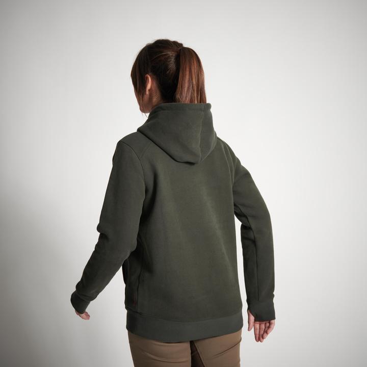 Image du produit Solognac Sweat à capuche femme 500 vert chaud (M)