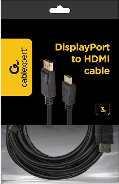 Actual product image Gembird Cablexpert CC-DP-HDMI-3M (3 m, DisplayPort)