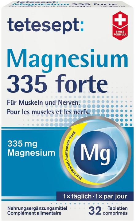 Actual product image Tetesept Magnesium 335 forte (32 pcs., Pills, 56 g)