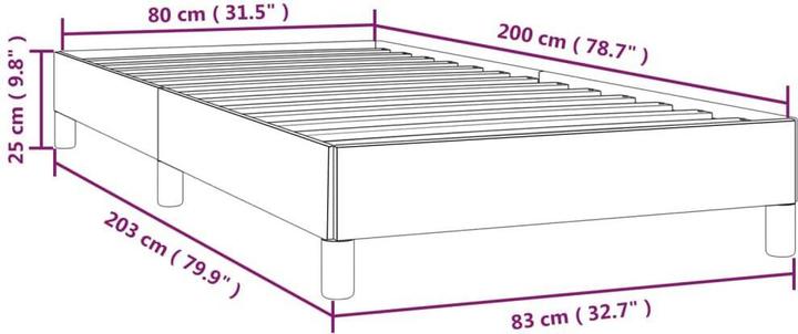 Image du produit vidaXL Bettgestell (80 x 200 cm)