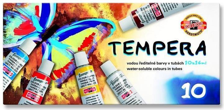 Image du produit Koh-i-Noor Tempera Tempera couleurs assorties 10 x 16,0 ml (Multicolore, 16 ml)