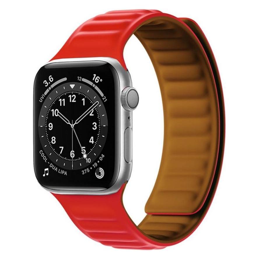 Hurtel Magnetband Armband 7/8 Watch 7 Magnetband Armband Armband Rot (1404978613)