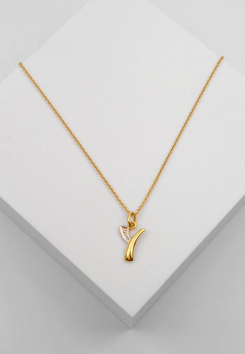 Image du produit Muau Lettre (750, Or blanc, Or jaune 18 carats)