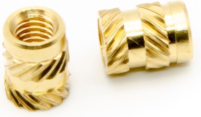 Purecrea M3x6mm Gewindeeinsätze Messing Insert 50Stk (Ersatzteile)