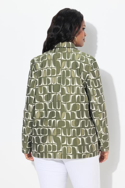 Produktbild Ulla Popken Jacke, Jacquardmuster, Hemdkragen, Langarm (42, 44)