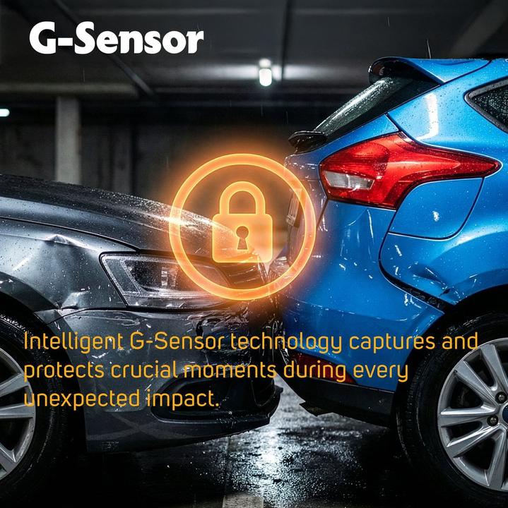 Image du produit Pora&Co Dashcam Dual Lens 4K Â€ For Achter Camera (Vision nocturne, 4K)