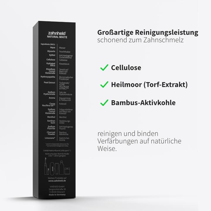 Actual product image Zahnheld Natural White Toothpaste (75 ml)