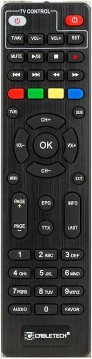 Actual product image Cabletech URZ0336B (0.03 GB, DVB-T2, DVB-T)