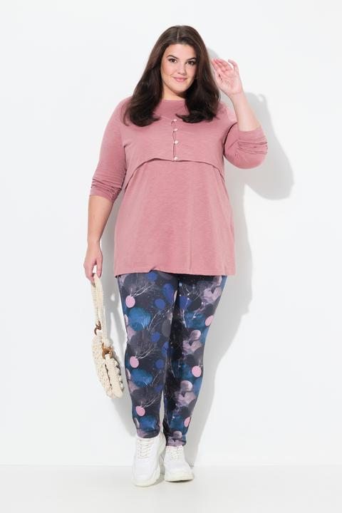 Immagine prodotto Ulla Popken Leggings di cotone biologico con stampa grafica e orlo elastico (46, 48)