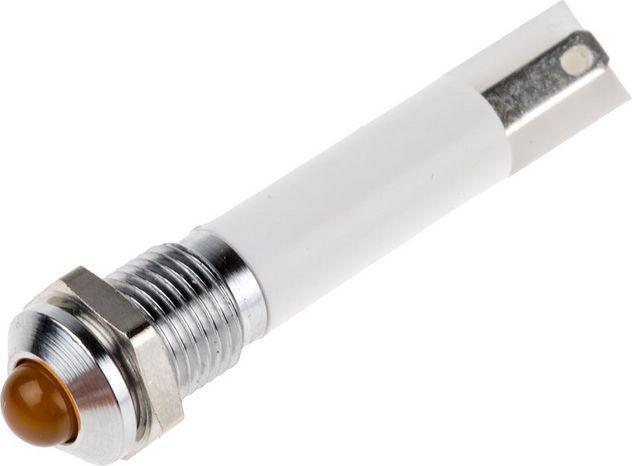 Produktbild RS PRO 8mm prominent low current LED, org 24Vdc
