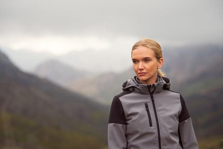 Image du produit Sharp Printer Prime Softshell Jas dames zwart/staalgrijs - maat XS (XS)