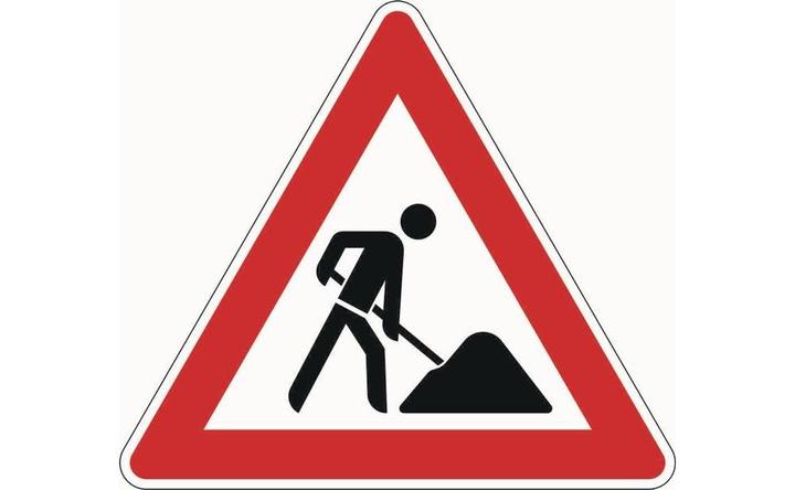 Magni Panneau de signalisation VZ 123 Alu 2 mm, SL 630 mm, réfléchissant type 1