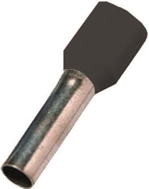 Produktbild Intercable Aderendhülse ICIAE1510K kurzschlusssicher 1,5qmm 10mm schwarz