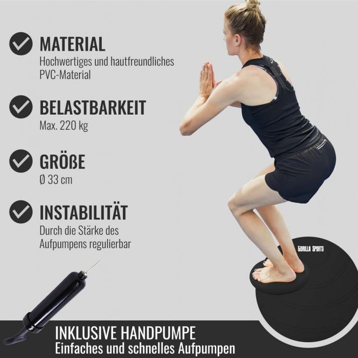 Immagine prodotto Gorilla Sports Cuscino a sfera (33 cm)