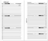 Bind Inserto calendario 2025 Mini (7,9 x 12,5 cm) (A7, 1 settimana / 2 pagine)