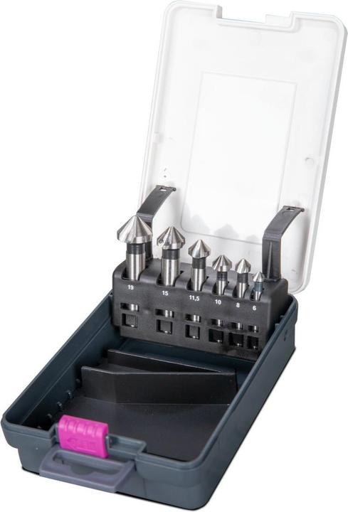 Optimum Countersink set 6-piece: 6/8/10/11.5/15/19 mm (10, 11.5 mm, 15, 19 mm, 6, 8)