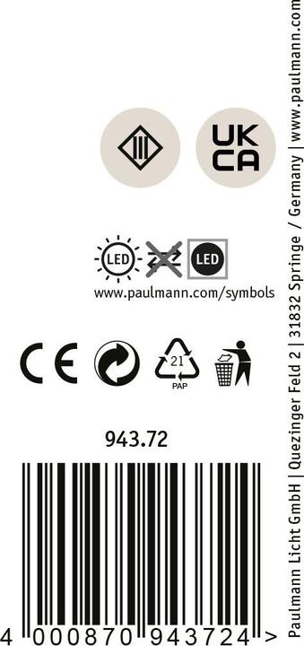 Image du produit Paulmann Ivo (600 lm, IP65)
