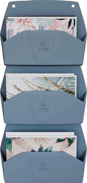 Image du produit Exacompta Wandprospekthalter horizontal, 1 Fach, 72x382x289 mm, AutentiK (A4)