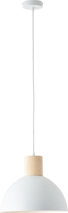 Brilliant Daintree Pendelleuchte 34cm weiss/natur Mass: 120x34 (E27)