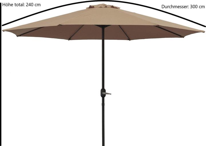 Produktbild Degamo Marktschirm mit Kurbel (3 m)