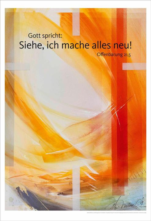 Image du produit Bene Jahreslosung Eberhard Münch 2026, Kunstdruck 63 x 92cm (Spécial)