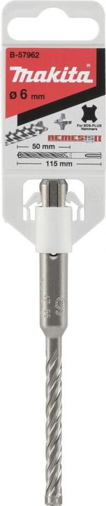 Produktbild Makita SDS-PLUS BIT 6X50X115MM NEMESIS B-57962 (6 Millimeter)
