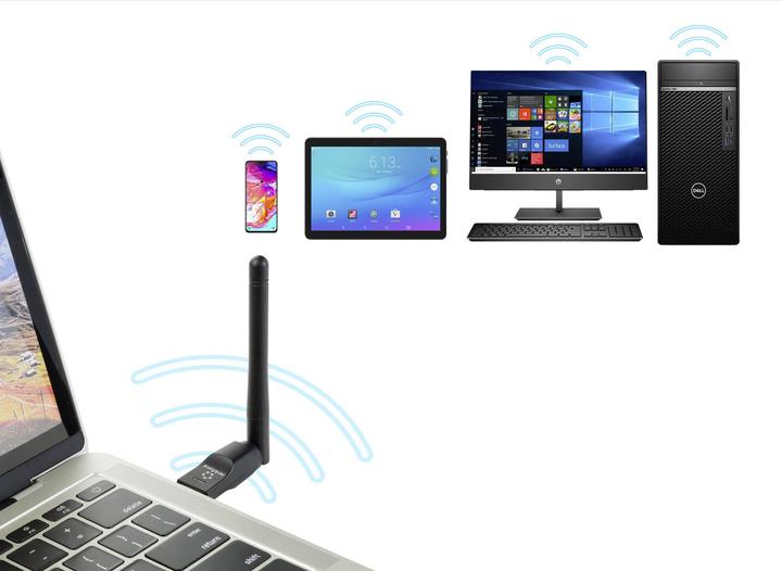 Actual product image Renkforce RF-WLS-100 WLAN Stick USB 2.0 150 MBit/s (USB 2.0)