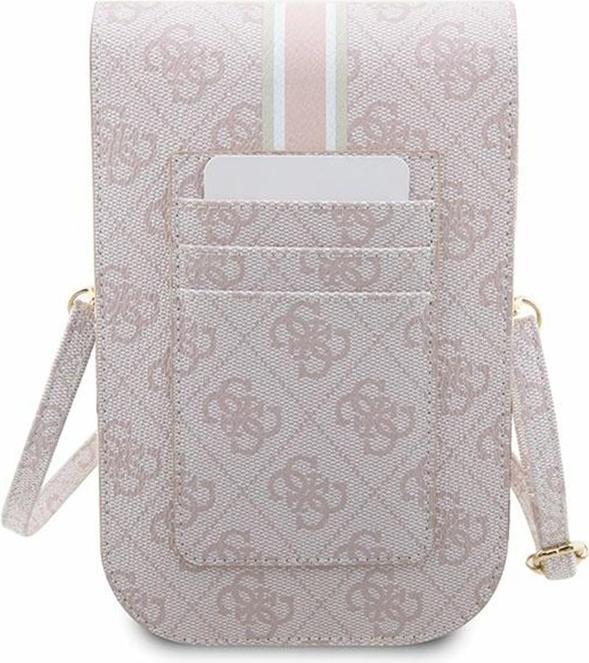 Immagine prodotto Guess Borsa telefonica con strisce stampate in PU 4G - rosa