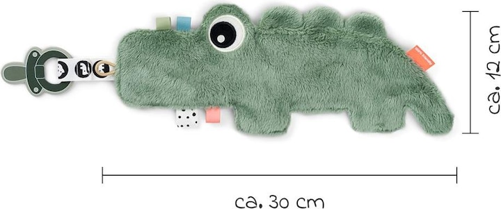 Actual product image Done by Deer Schmusetücher Schmusetuch mit Schnullerhalter - Croco -