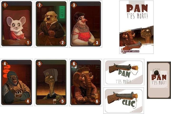 Immagine prodotto Matagot Microgioco - Pan t'es mort (Francese, 2 - 6 Giocatori)