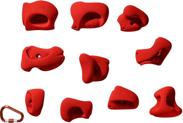 Image du produit Entre Prises Prises d'escalade Essential Jugs XL anciennement Grab It II (Rouge)