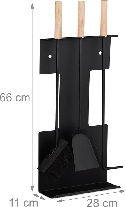 Productafbeelding Relaxdays Haardset (28 x 11 x 66 cm)