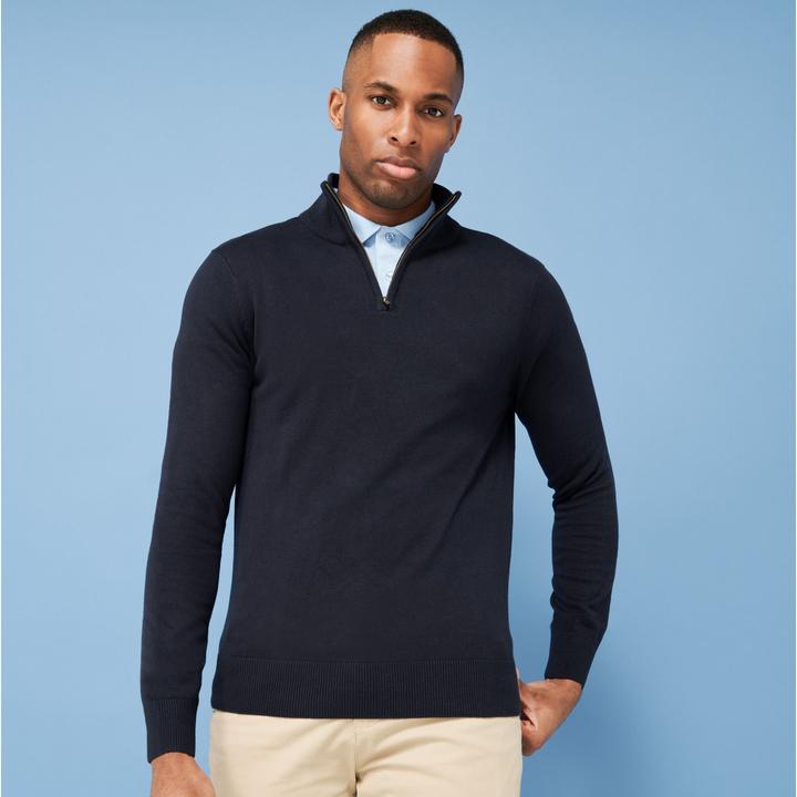 Produktbild Henbury Men's Quarter Zip Jumper (L)
